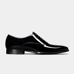 Suit Supply Black Tuxedo Oxford Leather Shoe